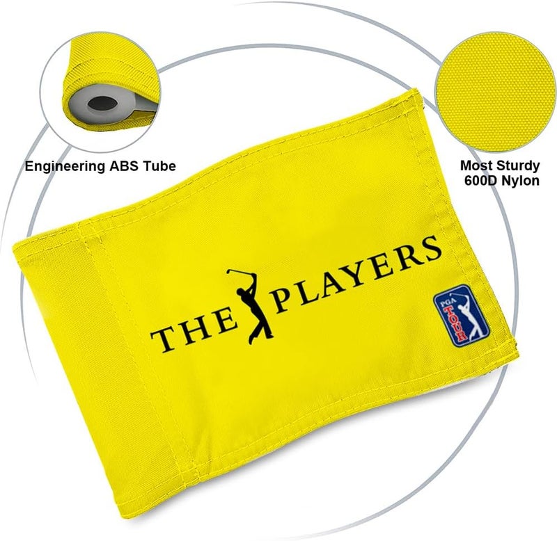 2BUT Golf Pin PGA Flag, Yellow, 8"x6", 600D Nylon, Fade Resistant, Suitable for Indoor/Outdoor/Golf Course - Image 3